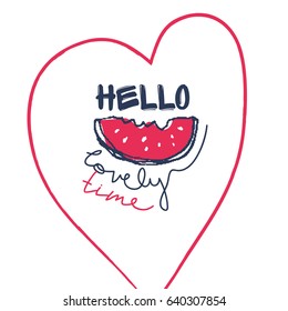 Creative modern summer card.