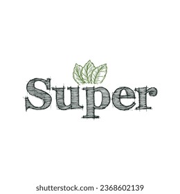 Super Logo Creativo Moderno. Logo en blanco y negro. Usable para logotipos de empresas. Elemento de plantilla de diseño de logotipo de vectores planos