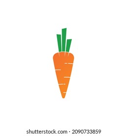 Creative and modern sweet carrot for fruit, vegetable and restaurant logo design vector editable on white background