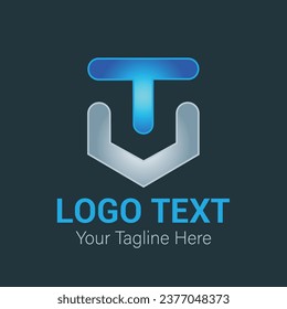 Creative and modern T and W logo design vector image