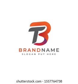 Creative & modern TB Letter logo design template vector eps