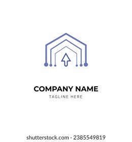 creative modern tech logo design template