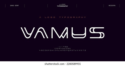 Creative modern technology alphabet fonts. Abstract typography urban sport, techno , fashion, digital, future creative logo font. vector illustration