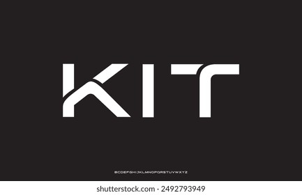 Creative modern technology alphabet fonts. Abstract typography urban sport, techno, fashion, digital, future creative logo font. vector illustration