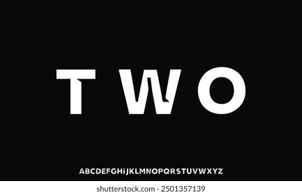 Creative modern technology alphabet fonts. Abstract typography urban sport, techno , fashion, digital, future creative logo font.