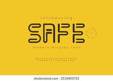 Creative modern technology alphabet fonts. Abstract typography urban sport, techno , fashion, digital, future creative logo font. vector illustration