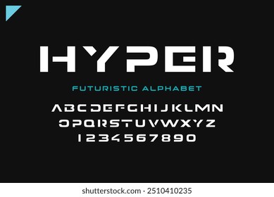 Creative modern technology alphabet fonts. Abstract typography urban sport, techno , fashion, digital, future creative logo font. vector illustration