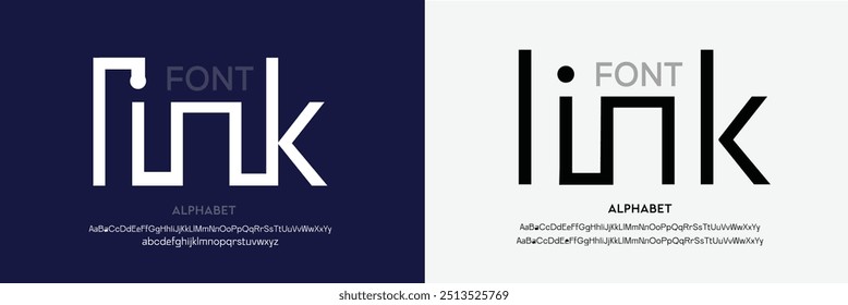 Creative modern technology alphabet fonts. Abstract typography urban sport, techno , fashion, digital, future creative logo font. vector illustration