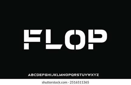 Fontes criativas e modernas do alfabeto de tecnologia. Tipografia abstrata esporte urbano, techno , moda, digital, futuro criativo logotipo fonte. ilustração vetorial