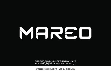 Creative modern technology alphabet fonts. Abstract typography urban sport, techno , fashion, digital, future creative logo font.
