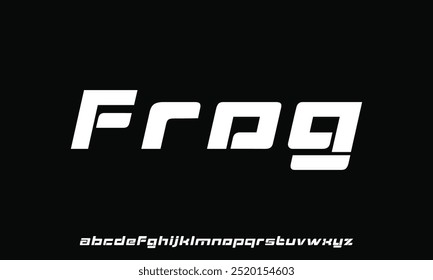 Creative modern technology alphabet fonts. Abstract typography urban sport, techno , fashion, digital, future creative logo font.