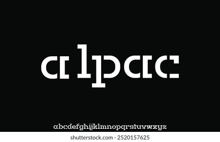 Creative modern technology alphabet fonts. Abstract typography urban sport, techno , fashion, digital, future creative logo font.