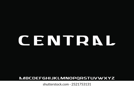 Fuentes de alfabeto de tecnología moderna creativa. Tipografía Abstractas Urban Sport, Techno, Fashion, Digital, Future Creative Logo Font. Ilustración vectorial