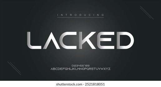 Creative modern technology alphabet fonts. Abstract typography urban sport, techno , fashion, digital, future creative logo font. vector illustration