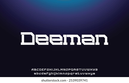 Creative modern technology alphabet fonts. Abstract typography urban sport, techno , fashion, digital, future creative logo font.