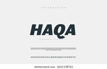 Creative modern technology alphabet fonts. Abstract typography urban sport, techno , fashion, digital, future creative logo font.