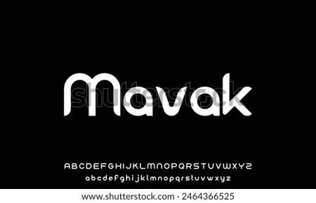 Creative modern technology alphabet fonts. Abstract typography urban sport, techno , fashion, digital, future creative logo font.