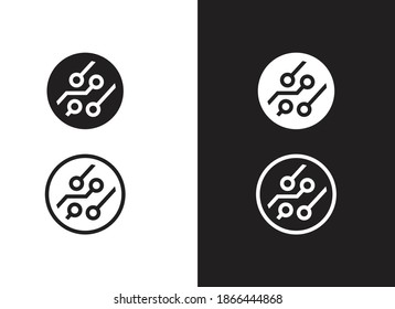 Creative modern technology icon logo for a company