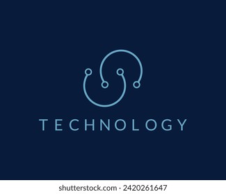 Creative Modern Technology logo design. creative logo design eps10.