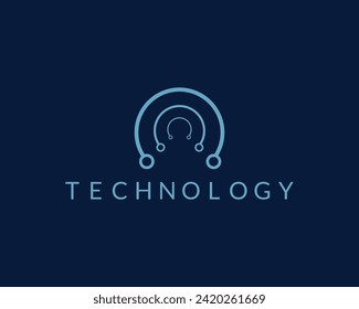 Creative Modern Technology logo design. creative logo design eps10.