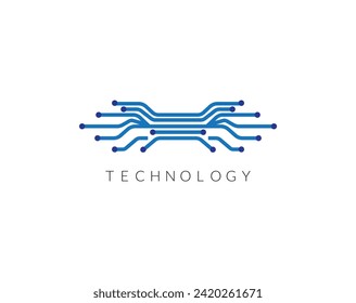 Creative Modern Technology logo design. creative logo design eps10.