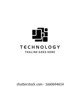 Creative modern Technology sign vector logo, Data And Technology 