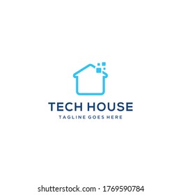 Creative modern technology sign vector logo data and technology 