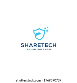 Creative modern technology sign vector logo data and technology 