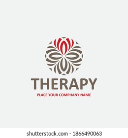 creative modern therapy logo design