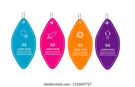creative modern timeline infographic template element for workflow,process,presentation with modern Price tag label concept design vector