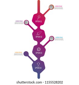 creative modern timeline infographic template element for workflow,process,presentation with modern branch tree growth concept design vector