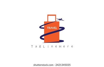 Creative Modern tour and travel logo design vector Illustration.