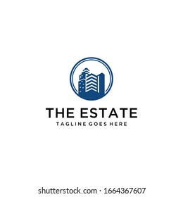 Edificio moderno creativo para el diseño de logotipos inmobiliarios