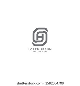 creative and modern trendy minimal monogram HS SH H S square shaped business brands  initial based letter icon logo