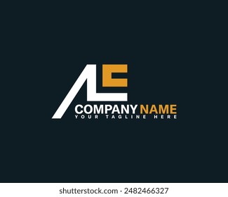 Creative, modern and trendy vector logo for business and company. Letter AE, ALE minimalist logo design. 