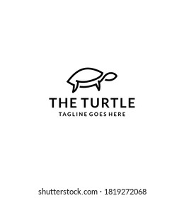 Creative modern turtle animal logo design template Vector illustration