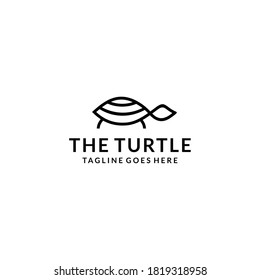 Creative modern turtle animal logo design template Vector illustration