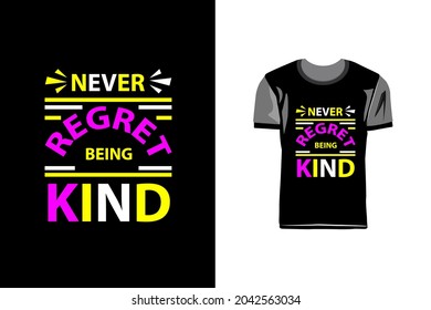 Kreatives und modernes T-Shirt-Design für Typografie