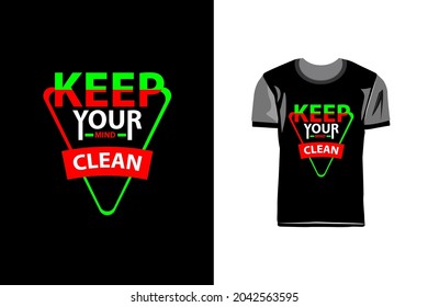 Creative and modern typography tshirt design