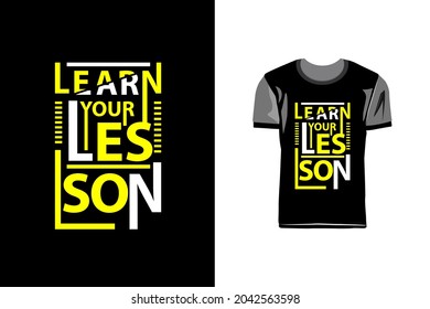Creative and modern typography tshirt design