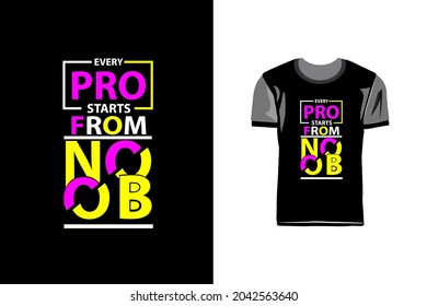 Creative and modern typography tshirt design
