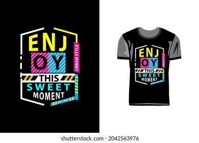 Creative and modern typography tshirt design