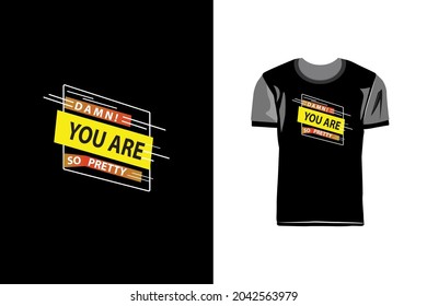 Creative and modern typography tshirt design
