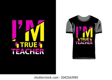 Creative and modern typography tshirt design