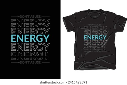 diseño de camisetas de tipografía moderna creativa