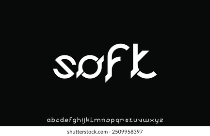 Creative modern unique alphabet display font vector. Luxury and clean sans serif typography style illustration