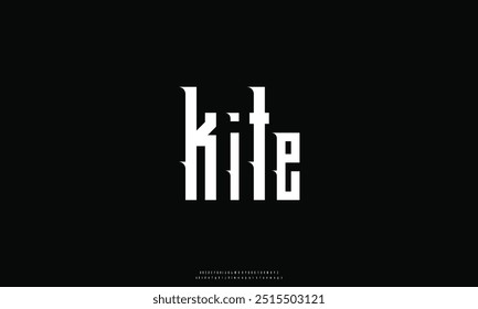 Creative modern unique alphabet display font vector. Luxury and clean sans serif typography style illustration