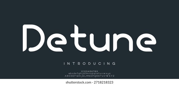 Creative modern unique alphabet display font vector. Luxury and clean sans serif typography style illustration