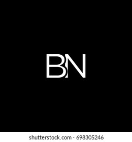 Creative modern unique clean fashion brands black and white color BN NB B N initial based letter icon logo.