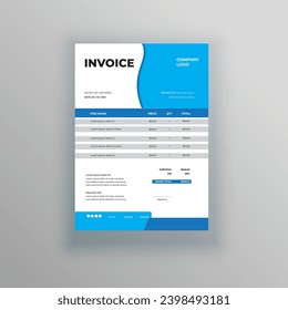 Creative, modern, unique, clean, and professional corporate company business letterhead and invoice template design with color and concept variation bundle